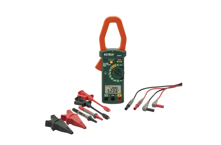 Extech Instruments Single Phase/Three Phase 1000A AC Power Clamp Meter Kit - view 2
